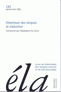 Études de linguistique appliquée, no 141